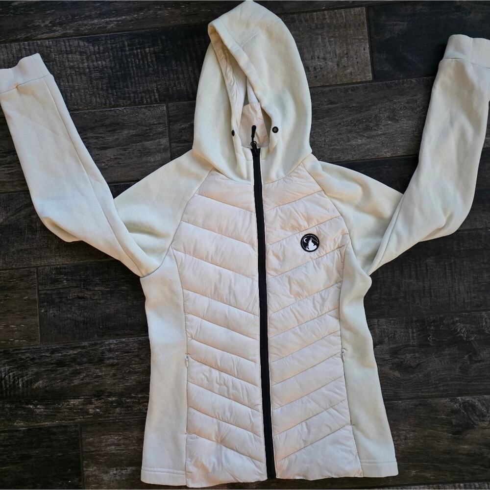 #517 Zyia Women's Cream Hooded Jacket